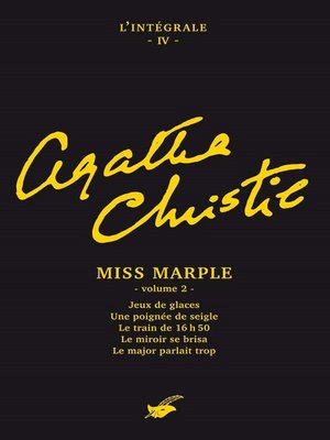 cover image of Intégrale Miss Marple (second volume)